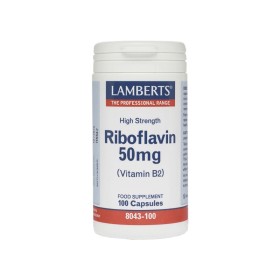 LAMBERTS Riboflavin 50mg, Συμπλήρωμα Διατροφής με Βιταμίνη Β2 (Ριβοφλαβίνη) - 100caps