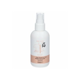 NAIF Baby & Kids High Protection Mineral Sunscreen Spray SPF50, Αντηλιακό Σπρέι Χωρίς Άρωμα, Προσώπου-Σώματος, για Βρέφη & Παιδιά - 100ml