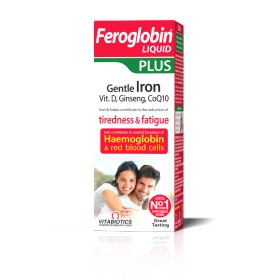 VITABIOTICS Feroglobin Liquid Plus, Πηγή Σιδήρου & Φολικού Οξέος - 200ml