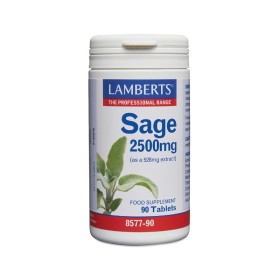 LAMBERTS Sage 2500mg, Τιτλοδοτημένο Εκχύλισμα Φασκόμηλου - 90tabs