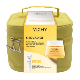 VICHY Neovadiol Redensifying Lifting Day Cream, Kρέμα Ημέρας Ενίσχυσης Πυκνότητας & Εφέ Lifting - 50ml & ΔΩΡΟ Capital Soleil, UV-Age DailySPF50 - 15ml & Μοντέρνο Νεσεσέρ