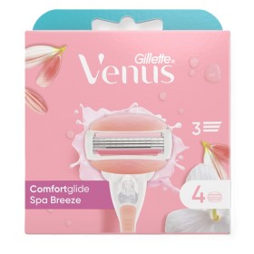 GILLETTE Venus ComfortGlide Spa Breeze, Ανταλλακτικές Κεφαλές Γυναικείας Ξυριστικής Μηχανής - 4τεμ