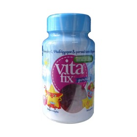 INTERMED Vitafix Ιmmuno Gummies, Ζελεδάκια με Βιταμίνη C Ψευδάργυρο & Φυτικά Εκχυλίσματα - 60τεμ