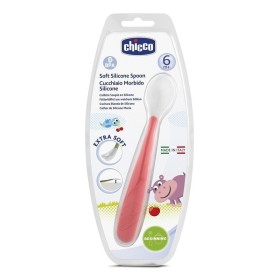 CHICCO Κουτάλι Σιλικόνης Soft 6m+ Κόκκινο