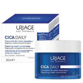 URIAGE Cica Daily Repairing Cream Concentrate, Ενυδατική Κρέμα Χωρίς Άρωμα που Επανορθώνει τον Επιδερμικό Φραγμό - 50ml