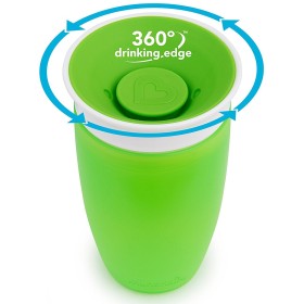 MUNCHKIN Miracle 360 Sippy Cup Green,  Κύπελλο Εκπαιδευτικό Πράσινο - 296ml