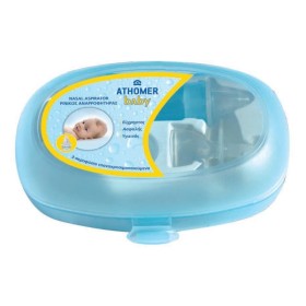 ATHOMER Baby Nasal Aspirator, Ρινικός Αναρροφητήρας & 3 Ακροφύσια - 1σετ