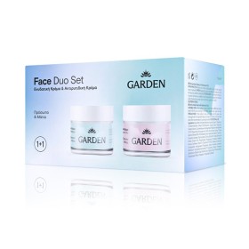 GARDEN Face Duo Set No2, Moisturizing Cream, Ενυδατική Κρέμα - 50ml & Anti-Wrinkle Cream, Αντιρυτιδική Κρέμα με Υαλουρονικό Οξύ- 50ml