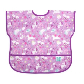 BUMKINS Junior Bib, Αδιάβροχη Σαλιάρα, Unicorns 1-3y