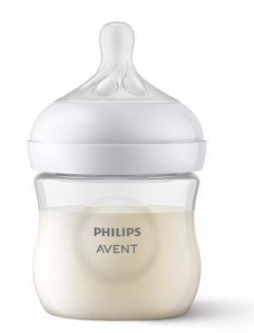 PHILIPS AVENT Πλαστικό Μπιμπερό Natural Response 0m+, Θηλή Σιλικόνης Ροής για Νεογνά, 125ml SCY900/01 - 1 τεμ.