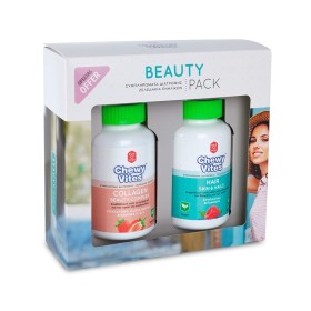 VICAN Beauty Pack, Chewy Vites Adults, Hair Skin & Nails, Μασώμενες Βιταμίνες Ενηλίκων - 60 ζελεδάκια & Collagen Beauty Complex, Συμπλήρωμα Διατροφής με Κολλαγόνο - 60 ζελεδάκια