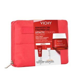 VICHY Πακέτο Προσφοράς Liftactiv Collagen Specialist Day Cream, Αντιγηραντική Κρέμα Ημέρας - 50ml & ΔΩΡΟ B3 Serum - 5ml & UV Age Daily spf 50+ - 3ml & Νεσεσέρ