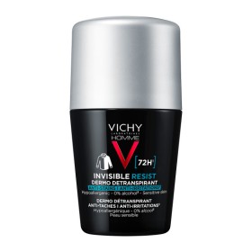 VICHY Homme Invisible, Anti-Stain - Anti Irritation Roll-On, Αποσμητικό Κατά των Σημαδιών & της Έντονης εφίδρωσης - 50ml