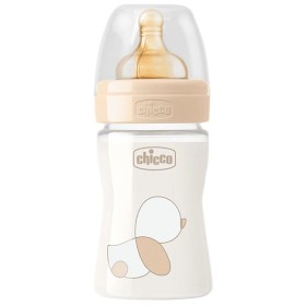 CHICCO Original Touch, Γυάλινο Μπιμπερό Θηλή Καουτσούκ Αργής Ροής 0m+ 150ml