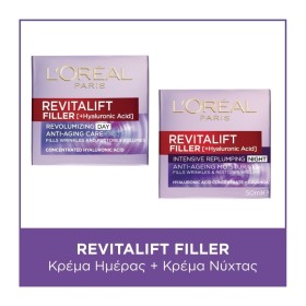 LOREAL PARIS Σετ Skincare Routine Revitalift Filler 35+, Day Cream - 50ml & Night Cream - 50ml