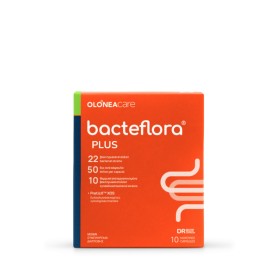 OLONEA BacteFlora Plus, Συνδυασμός με Ενισχυμένη Σύνθεση Προβιοτικών, Πρεβιοτικών & Μεταβιοτικών - 10 caps