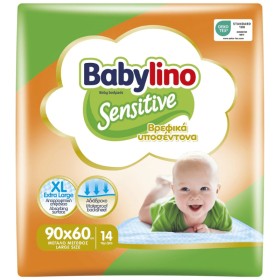 BABYLINO Sensitive Βρεφικά Υποσέντονα XL 90Χ60cm - 14τεμ