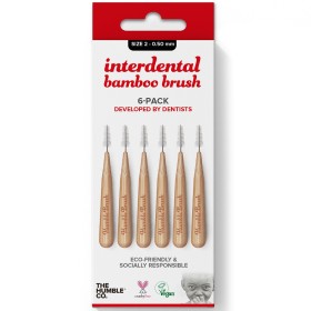 THE HUMBLE CO Interdental Bamboo Brush, Μεσοδόντια Βουρτσάκια Νο2 - 0.50mm - 6τεμ.