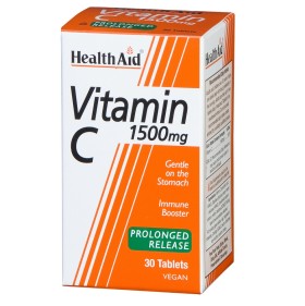 HEALTH AID Prolonged Release Vitamin C 1500mg, Βραδείας Αποδέσμευσης - 30 tabs