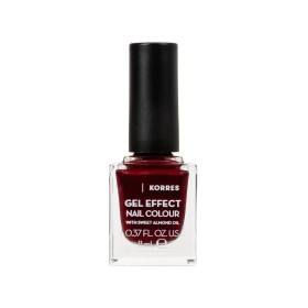 KORRES Gel Effect Nail Colour No55 Pomegranate, Βερνίκι Νυχιών με Αμυγδαλέλαιο - 11ml