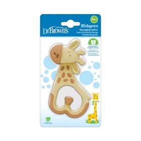 DR. BROWNS Massaging Silicone Teether, Κρίκος Οδοντοφυΐας Σιλικόνης 3m+, Καμηλοπάρδαλη - 1τεμ