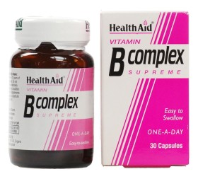 HEALTH AID B Complex Supreme, Σύμπλεγμα Βιταμινών Β - 30caps