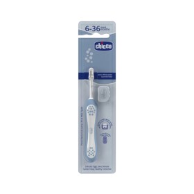 CHICCO Toothbrush, Παιδική Οδοντόβουρτσα 6-36m, Σιέλ - 1τεμ