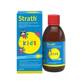 BIO STRATH Kids + Vitamin D3, Πολυβιταμινούχο Παιδικό Σιρόπι Φυτικής Μαγιάς + Βιταμίνη D3 - 250ml