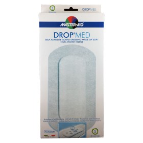 MASTER AID Drop Med, Αντικολλητικές Aυτοκόλλητες Γάζες 10.5x20cm - 5τεμ