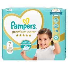 PAMPERS Premium Care No 7 (15+Kg) - 32τεμ