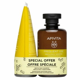 APIVITA Frequent Use Gentle Daily Shampoo, Απαλό Σαμπουάν Καθημερινής Χρήσης με Χαμομήλι & Μέλι - 250ml & Conditioner, Κρέμα Μαλλιών Καθημερινής Χρήσης με Χαμομήλι & Μέλι - 150ml