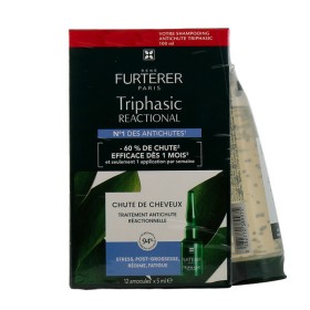 RENE FURTERER Triphasic Reactional Hair Loss Treatment, Αγωγή Kατά της Αντιδραστικής Τριχόπτωσης - 12 x 5ml & ΔΩΡΟ Triphasic Shampoo - 100ml