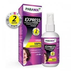 PARANIX Express Spray, Αντιφθειρική Λοσιόν Γρήγορης Δράσης - 100ml